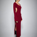 RAVEN DRESS BORDEAUX