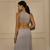 RHEA DRESS SILVER