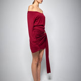RIVIERA DRESS BORDEAUX