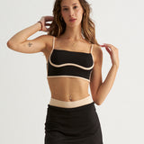 Liquide - Siyah Tenis Şort Etek Bralet