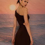 TOGA DRESS BROWN