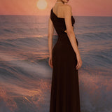 TOGA DRESS BROWN