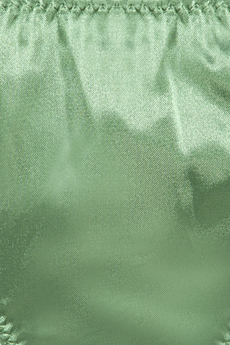 Liquide - Ev Giyim - Yeşil Saten İç Çamaşırı
