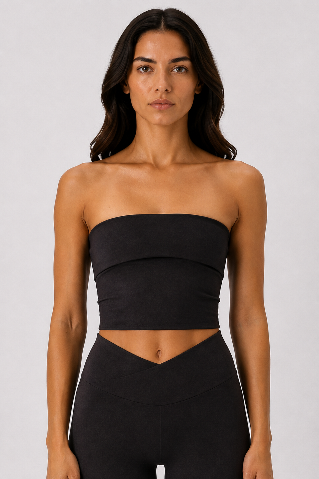 STRAPLEZ ÜST SİYAH