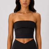 STRAPLESS TOP BLACK